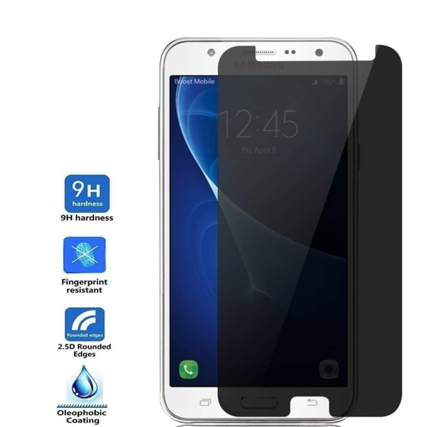 Integritetsskyddande Skärmskydd till Samsung Galaxy J3 Prime Transparent