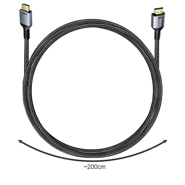 HDMI cable - 8k - 2 m Grey