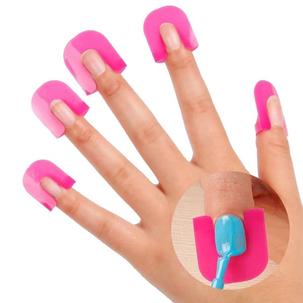 26x Fingerskydd för Manikyr Rosa
