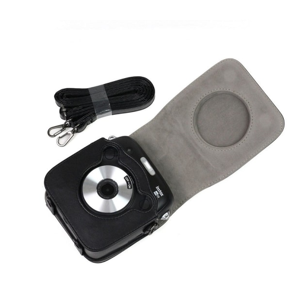 Kameraväska i PU Läder för Fujifilm Instax SQ10 - Svart Svart