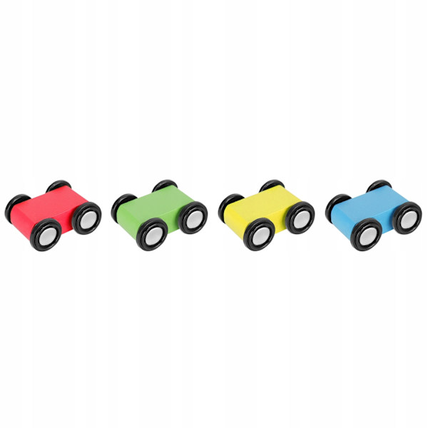 Puinen ramppi värikkäillä autoilla - 5 kpl Multicolor
