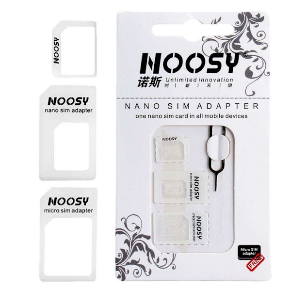 Noosy SIM-kort konverter til Nano SIM-kort Black