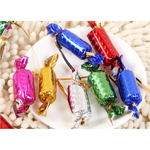 Värikkäät Karamellit Joulukoristeeksi - 12 kpl Multicolor