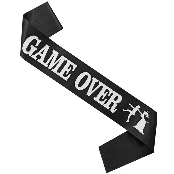 Bånd til polterabend - Game Over Black