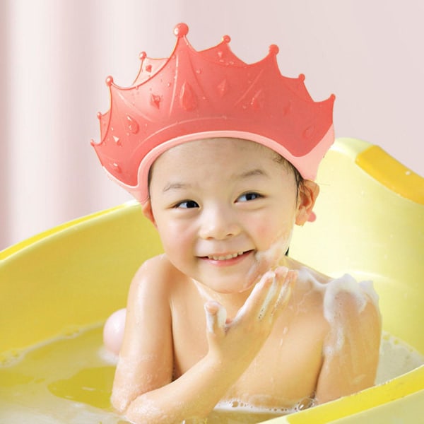 Badeskærm til børn, krone - Pink Pink