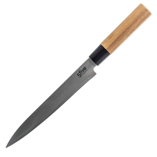5x Knivar med Knivställ Bamboo