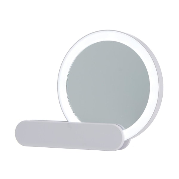 Rundt spejl med LED lys - USB opladning Grey 69dc | Grey | 110 | Fyndiq