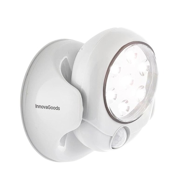 LED-lamppu, jossa on liiketunnistin - Paristokäyttöinen Grey