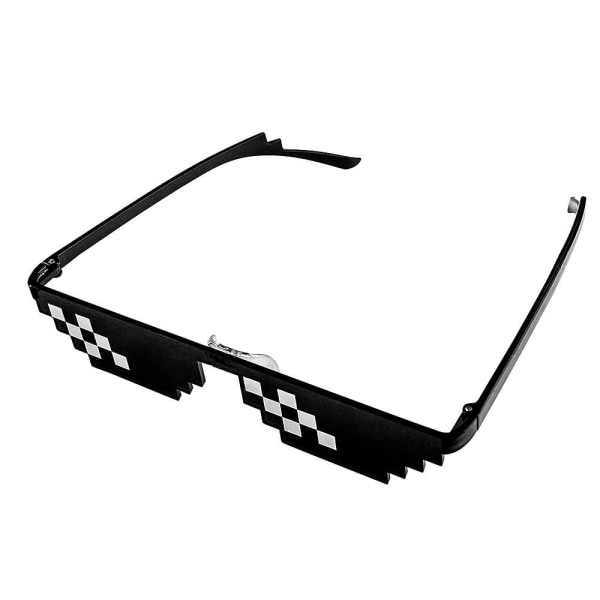 Pixelglasögon, 2 streck Svart one size