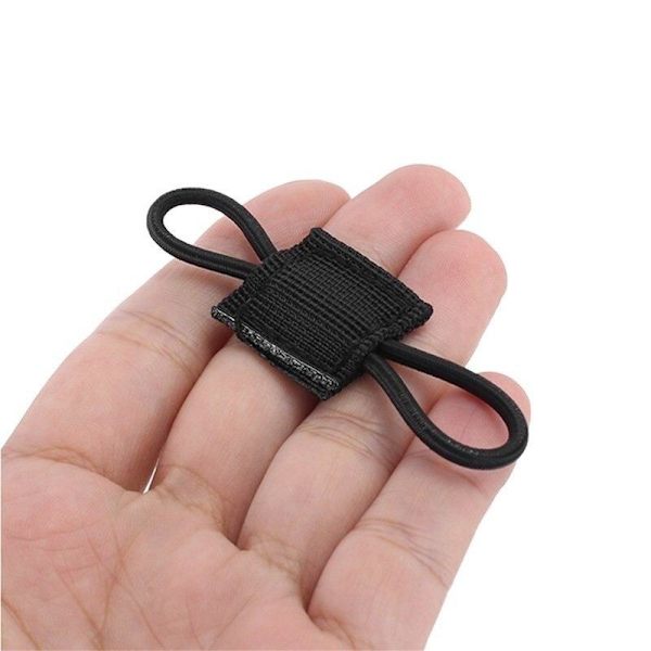 Kiinnitys reppuun - 5 kpl - musta Black