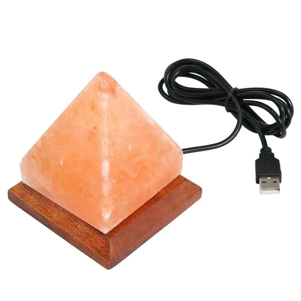 Lampe af Himalaya Salt - Farve Skiftende Multicolor