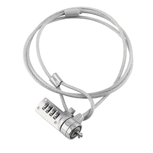 Kodelås til bærbar computer/laptop Silver