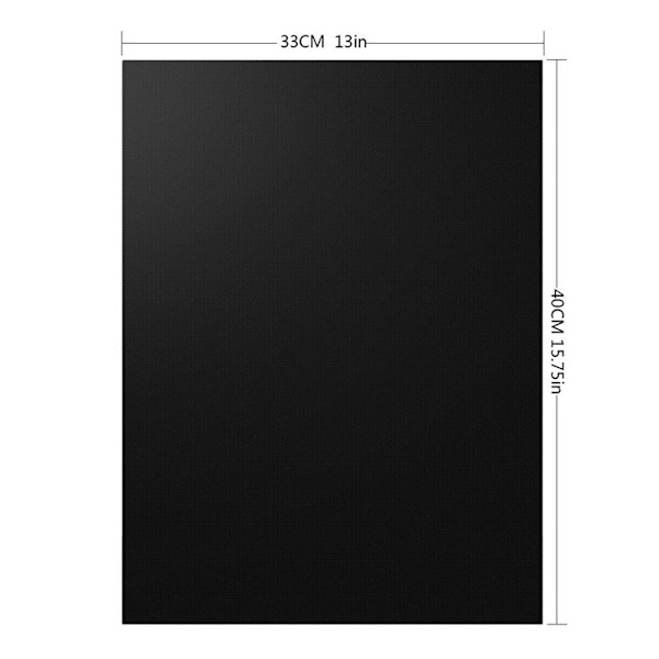 Taka/paista/grilli/uuni tarttumaton kangas-40 x 33 cm Black