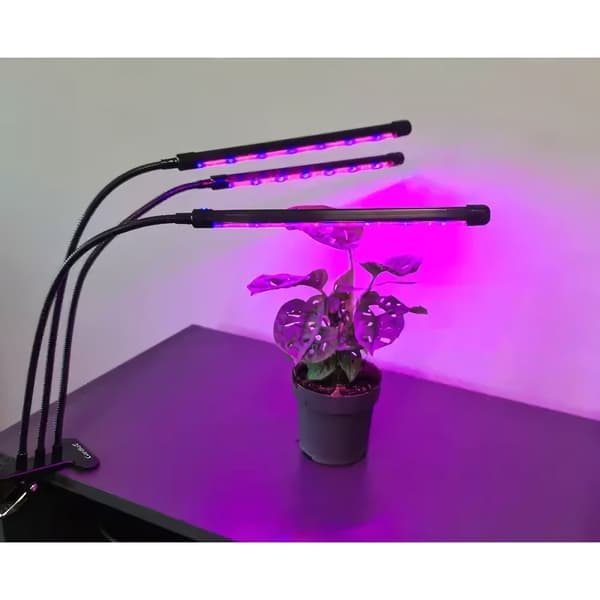 Justerbar dyrkningslampe - LED, timer Black