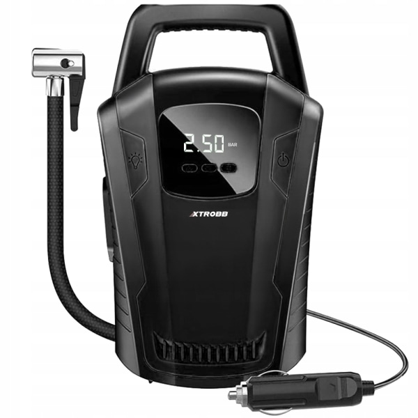 Bilkompressor 12V - luftpumpe Black