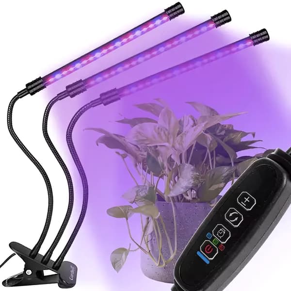 Justerbar dyrkningslampe - LED, timer Black