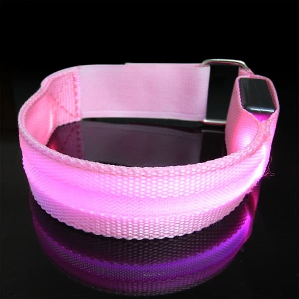 Armbånd med LED-lys - Lyserød Pink