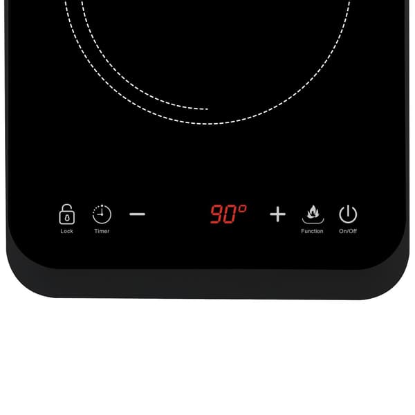Induktiolevy, musta - 2000 W Black