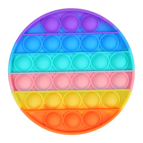 Pop It, Fidget Toy med Bobler - Rund Multicolor
