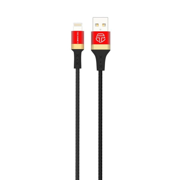 USB til Lightning, 2.0A - 1 m - Guld/Rød Gold