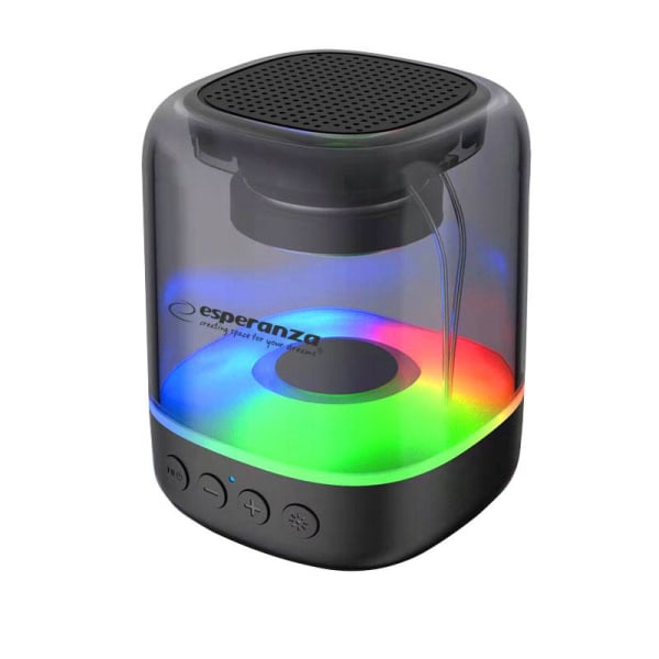 Esperanza - Bluetooth-Högtalare - RGB - Uppladdningsbar Svart