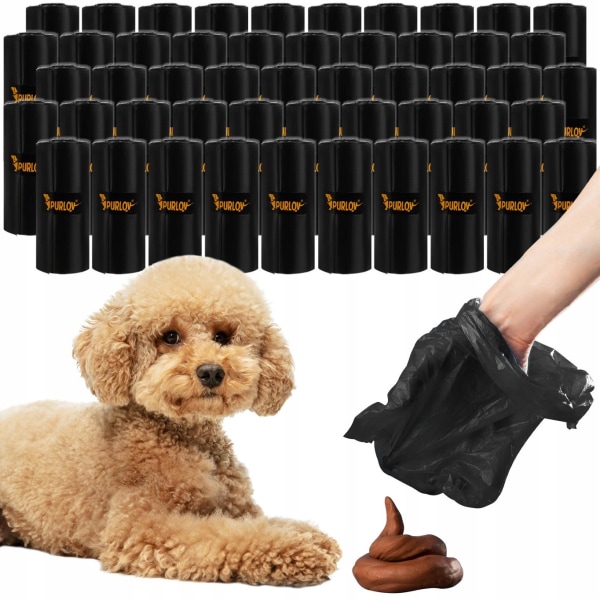 Hundepose poser storpak - 1000 stk Black