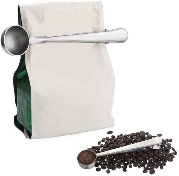 Kaffemål med Klemme i Rustfrit stål Grey