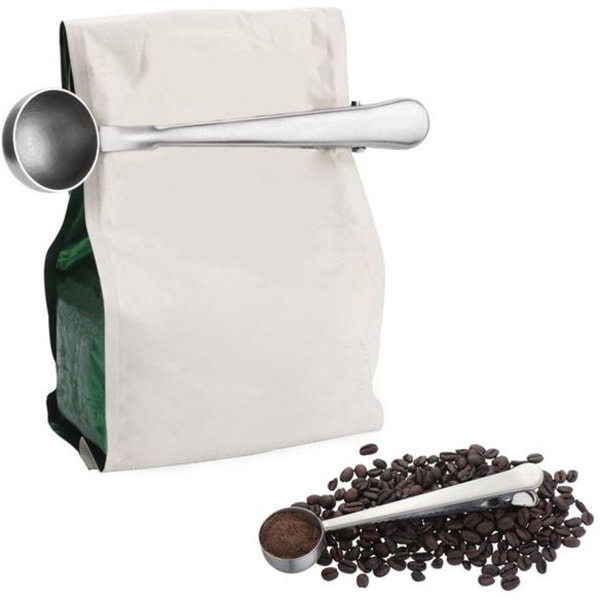 Kaffemått med Klämma i Rostfritt Stål grå