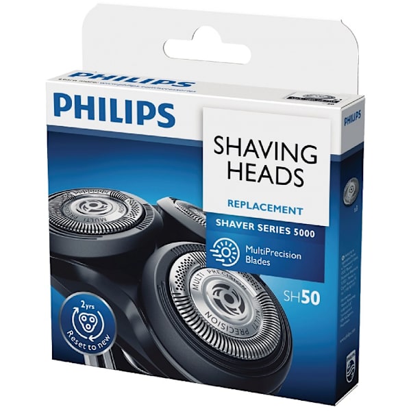 3-Pack Philips Ajopää 5000 Series SH50 Silver