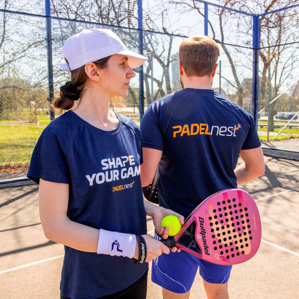 Padelnest, T-shirt - Mörkblå - Herr Blue S