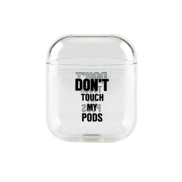 Skyddsfodral till AirPods - Text Transparent