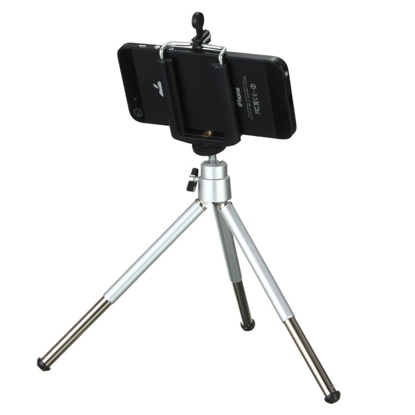 Mini Tripod för Mobiler - Silver Silver
