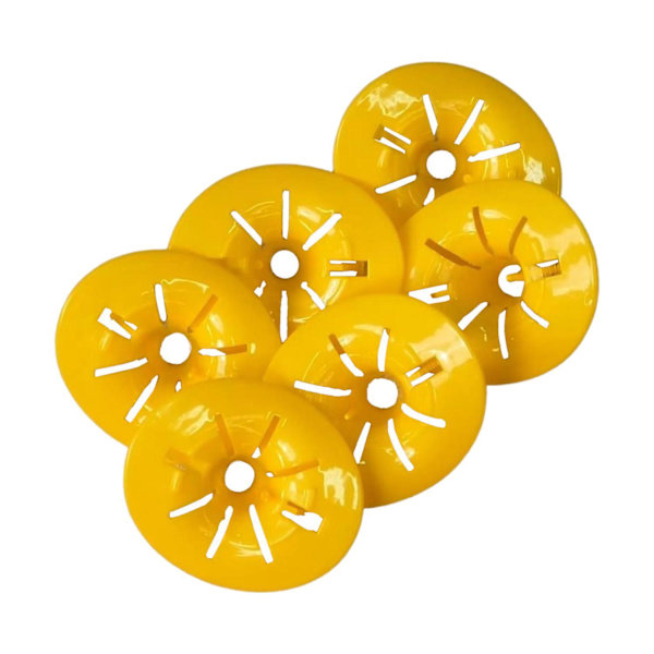 6x hvepsefælder til plastflasker Yellow