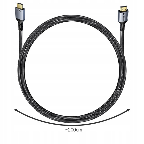 HDMI-kabel - 8K - 2 m grå