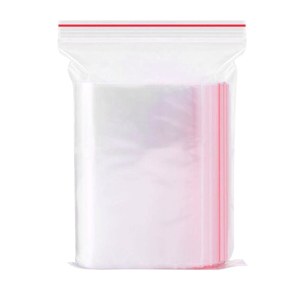 100x Ziplock-Påsar - 10 x 15 cm Transparent