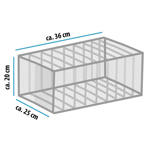 Pehmeä säilytyslaatikko vaatekaappia varten - 9 lokeroa - valkoinen Grey