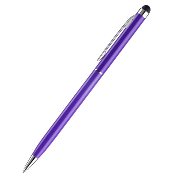 5x Touch- og Kuglepen - Lilla Purple