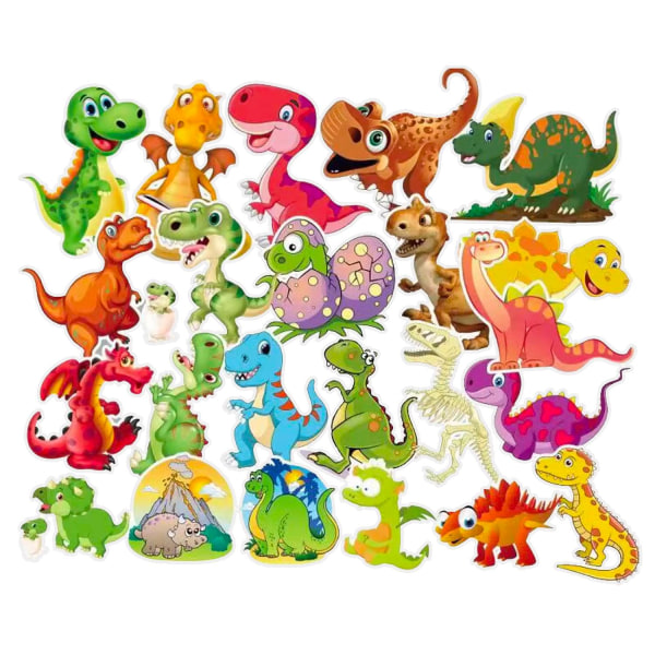 Pack med Klistermärken - Dinosaurier multifärg