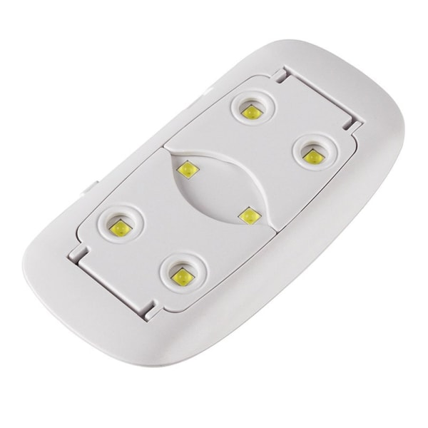 Mini UV LED Lampa för Naglar, Vit Vit