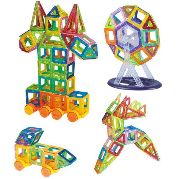 Byggdelar för barnlek - En perfekt present för barn (124 st) multifärg