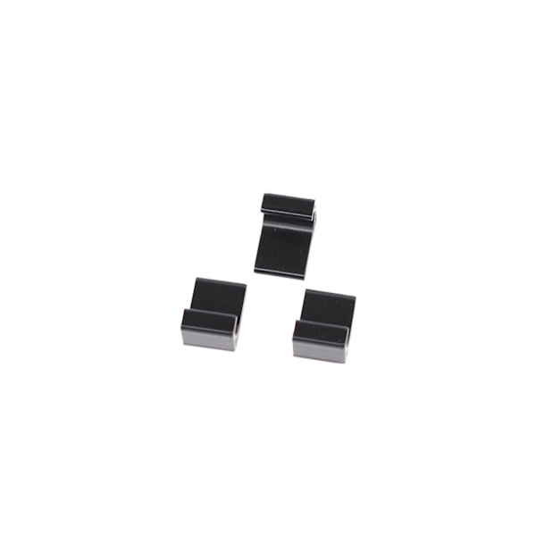 Vinyylikansi koukut 2-pack Black