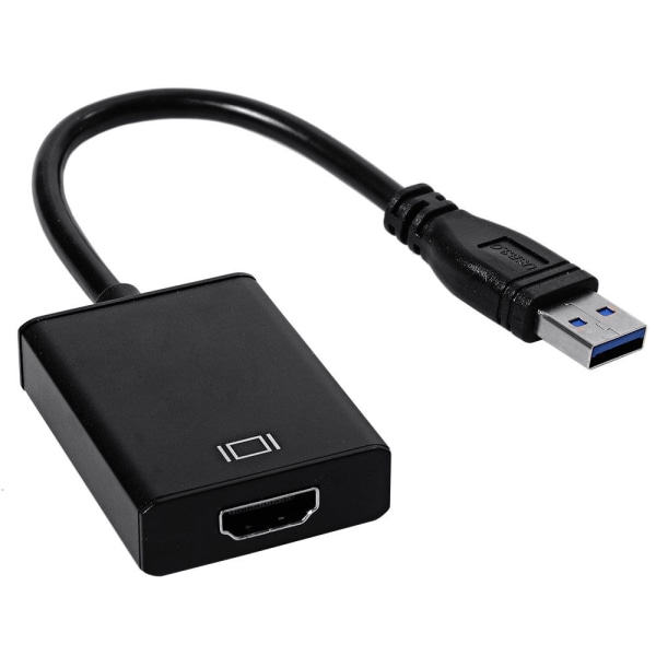 USB 3.0 till HDMI Adapter - Svart Svart