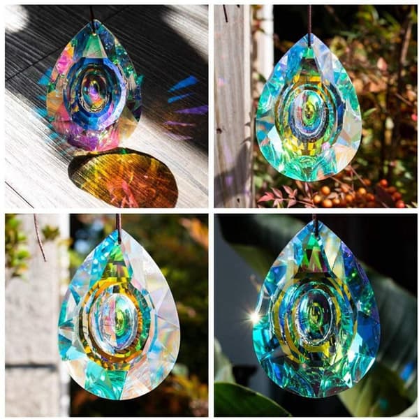 Hængende solfangere - dekorativ krystal Multicolor