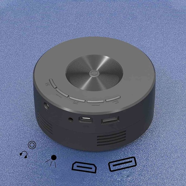 Projektor - USB - Svart - Plast Svart