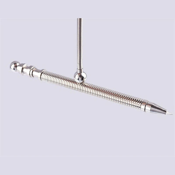 Fidget Penna - 2-i-1 - Metall Silver