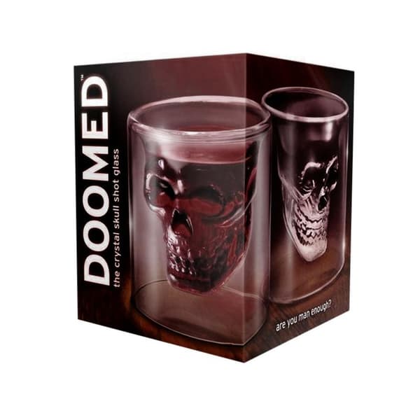 Shotglas, Dødningehoved - Doomed Transparent