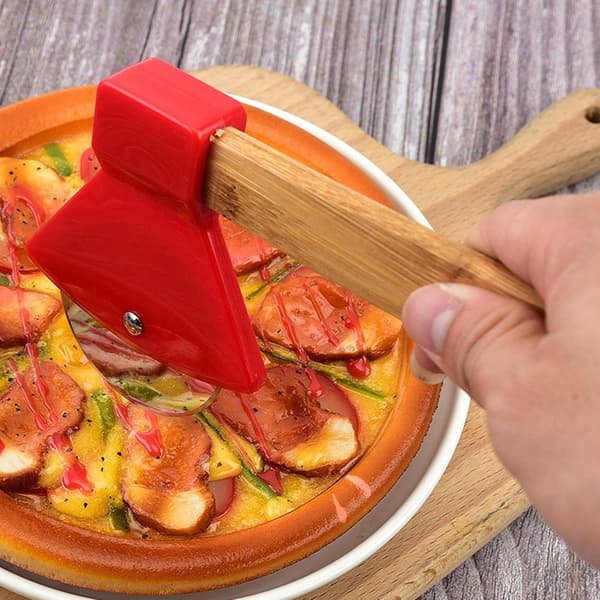 Älykäs pizzaveitsi - punainen - 18 cm Red