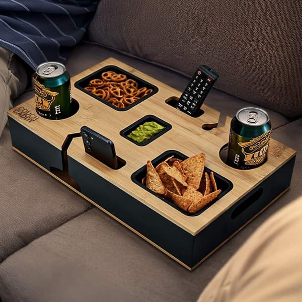 Sofaholder med glasholdere og telefonrum