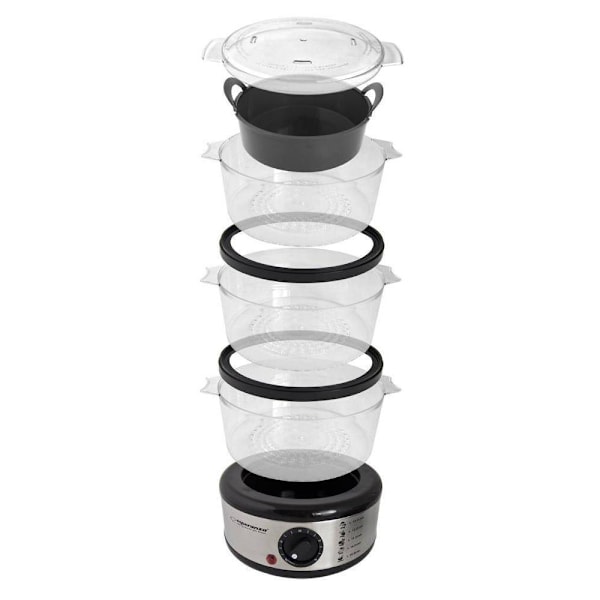 Esperanza - Ångkokare, 400W - 7.5 L Transparent