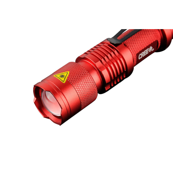 LED Ficklampa CREE Ultrafire - Röd Röd